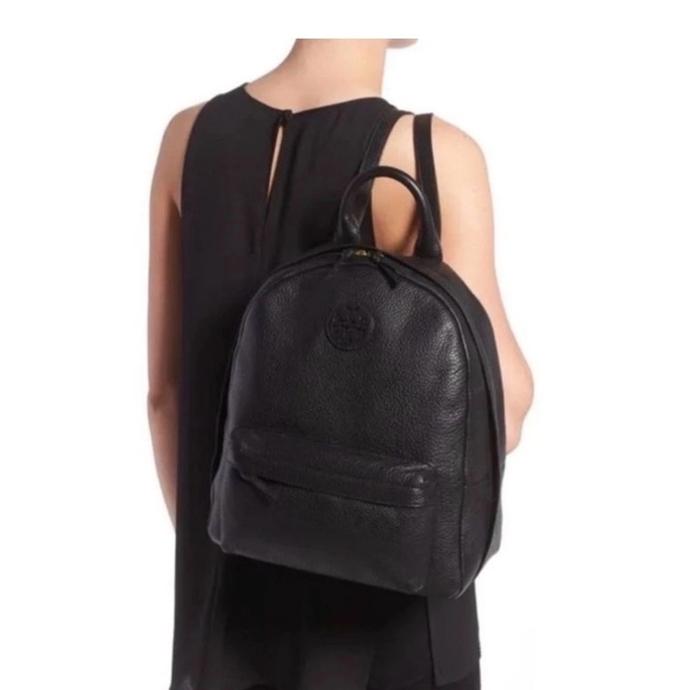 Tory Burch Black Leather Backpack